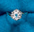 14k Gold 3 Carat Round White Sapphire Engagement Ring