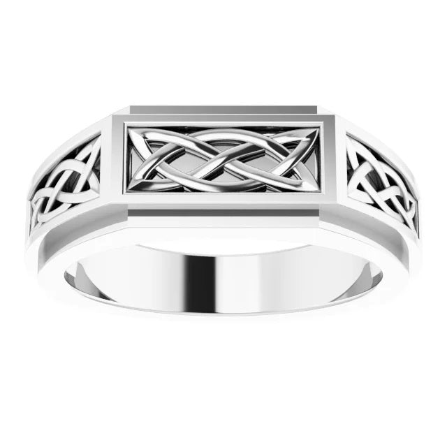 Silver Celtic Ring, Mens Celtic Jewelry