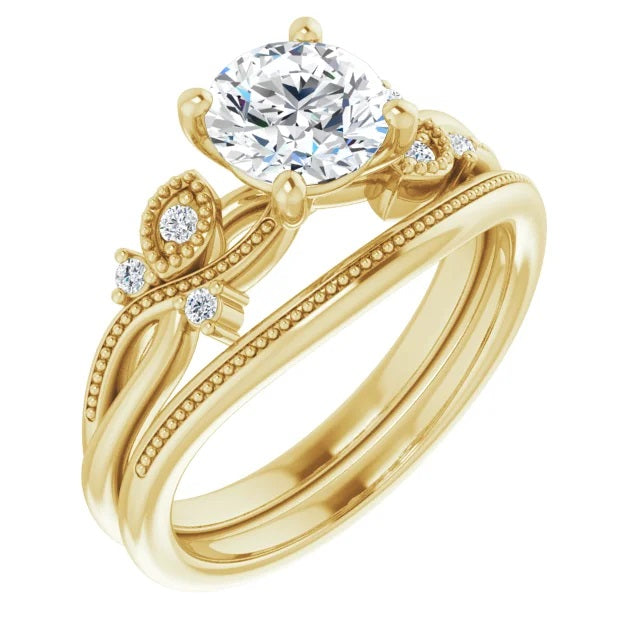 Hearts and Arrows Moissanite Engagement Ring