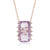 Transparenza Pink Amethyst & White Topaz Necklace in Gold Vermeil