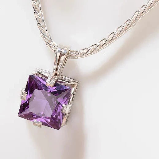Alexandrite Silver Statement Necklace