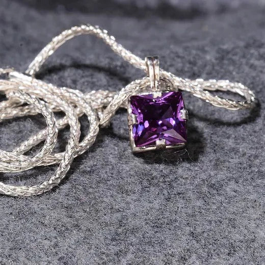 Alexandrite Silver Statement Necklace