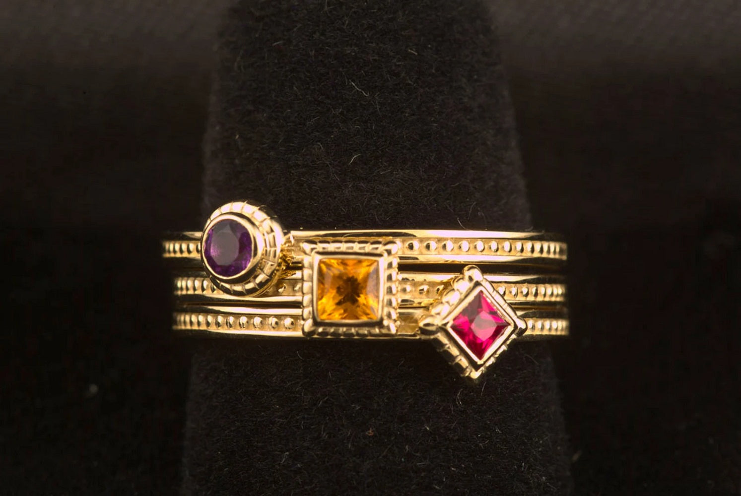 14k Gold Citrine Ring