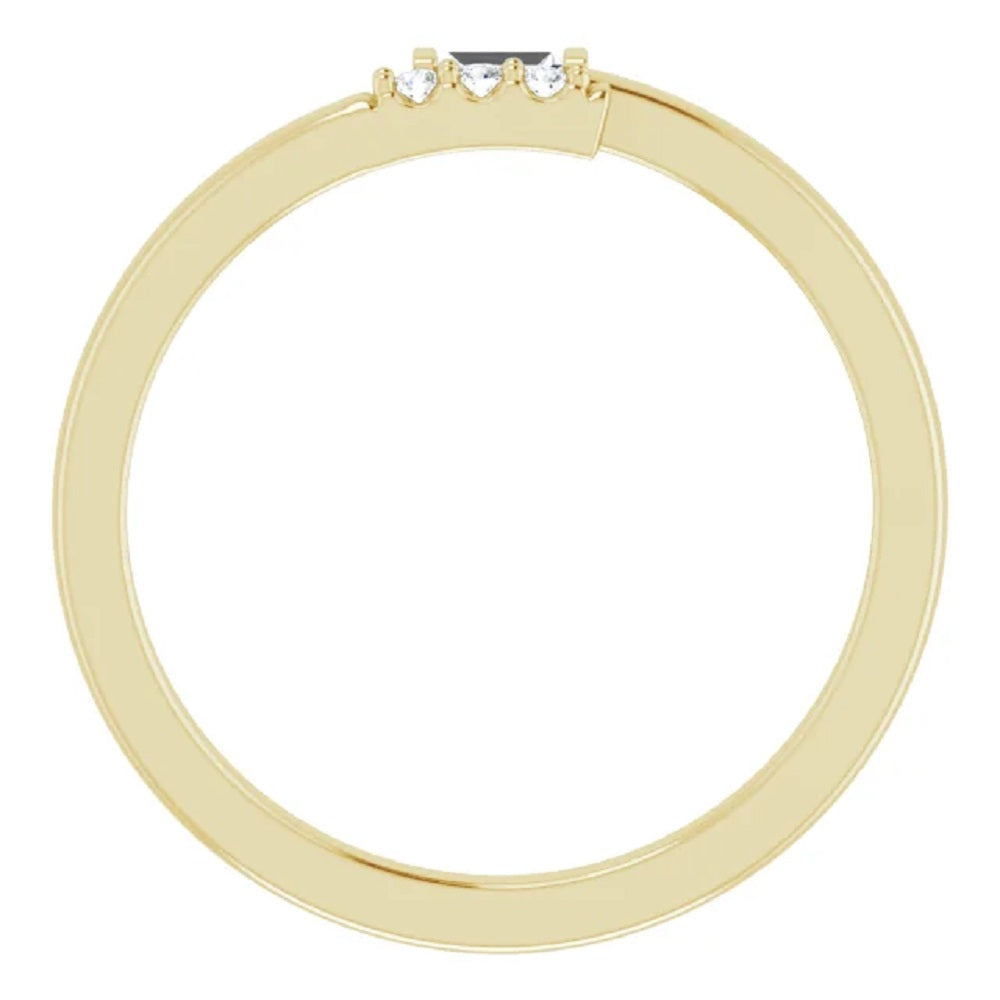 14k Gold Baguette Diamond Ring