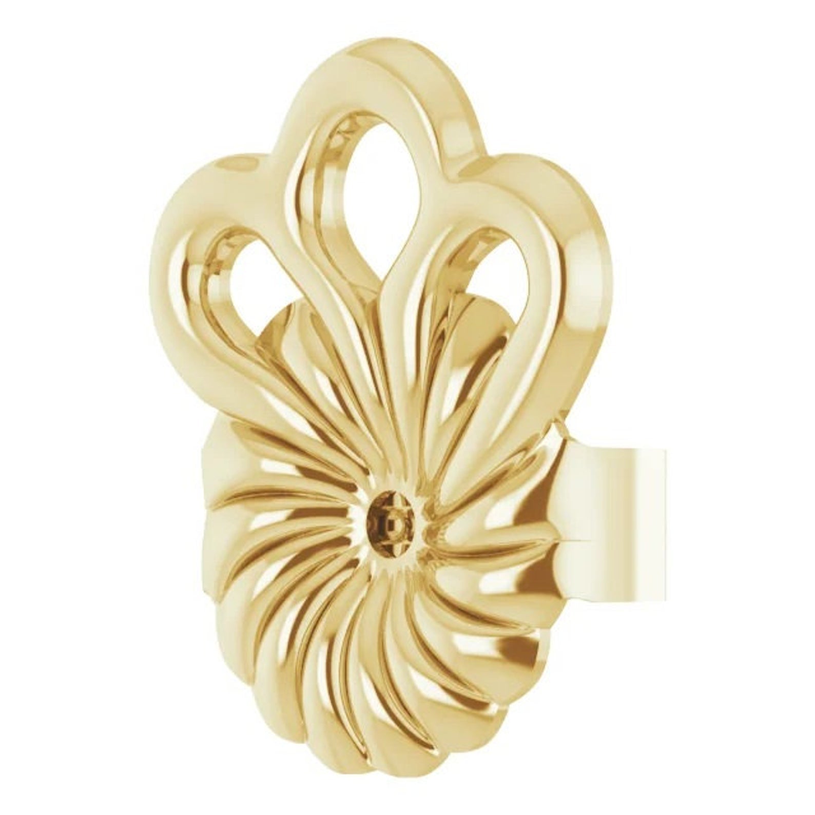 Earring Stabilizer Back, Earring Lifters, Lifter for Large or Heavy Earrings, 14k Gold Earring Back Lifters, White, Rose or Yellow Gold