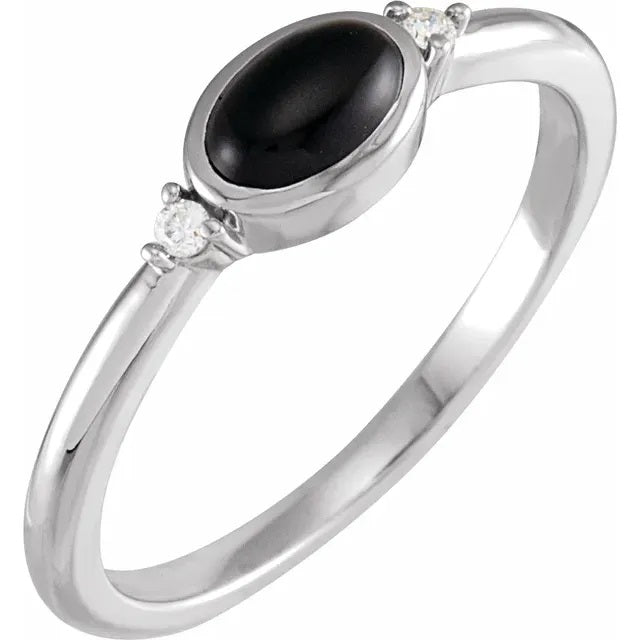 Natural Black Onyx 925 Solid Sterling Silver Handmade Ring Size 3 to 14 US  — Discovered