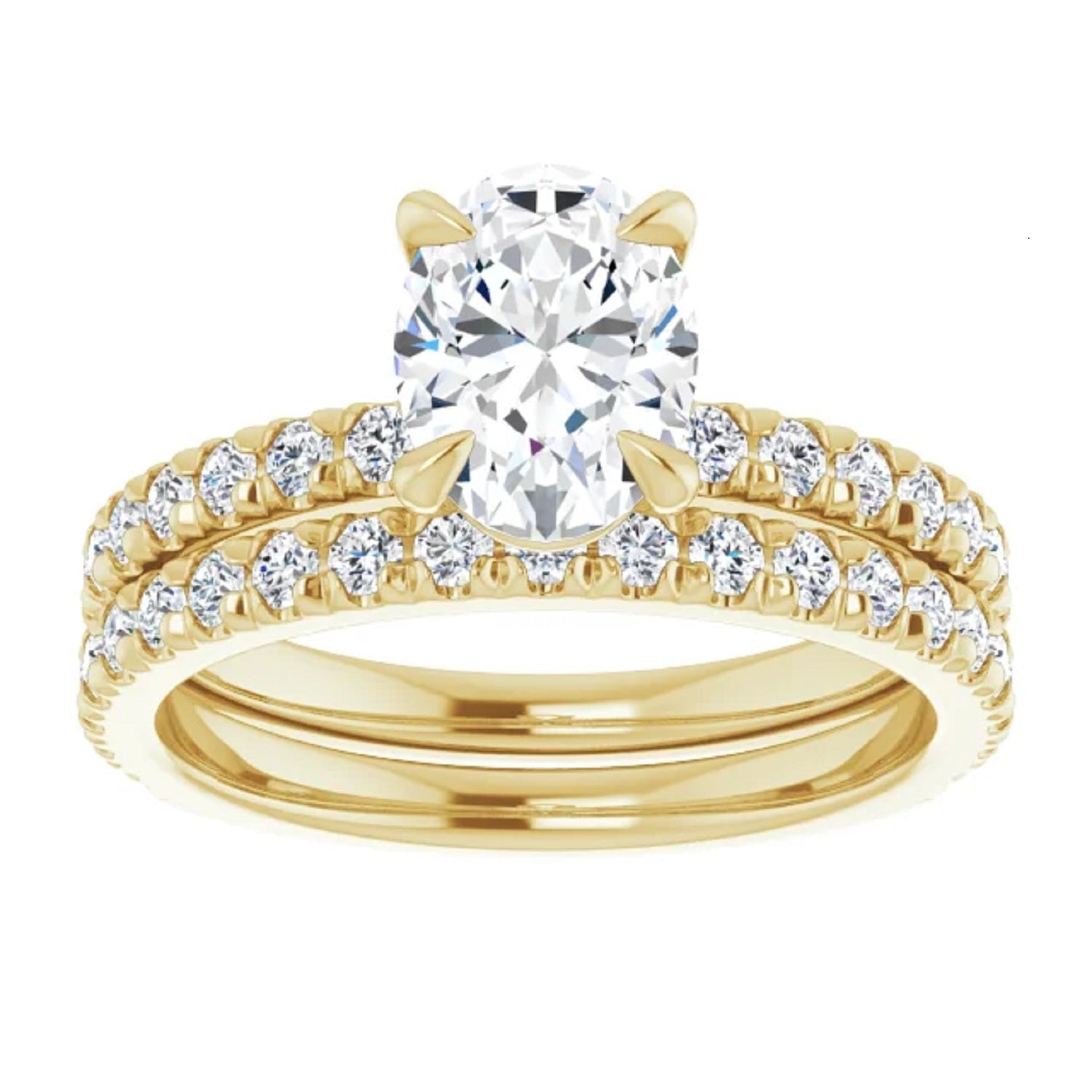 1 Carat Oval Diamond Engagement Ring, Certified Lab Diamond Ring