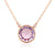 Pink Amethyst 10 Carat Statement Necklace in Gold Vermeil