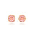 6 Carat Rose Quartz Stud Earrings