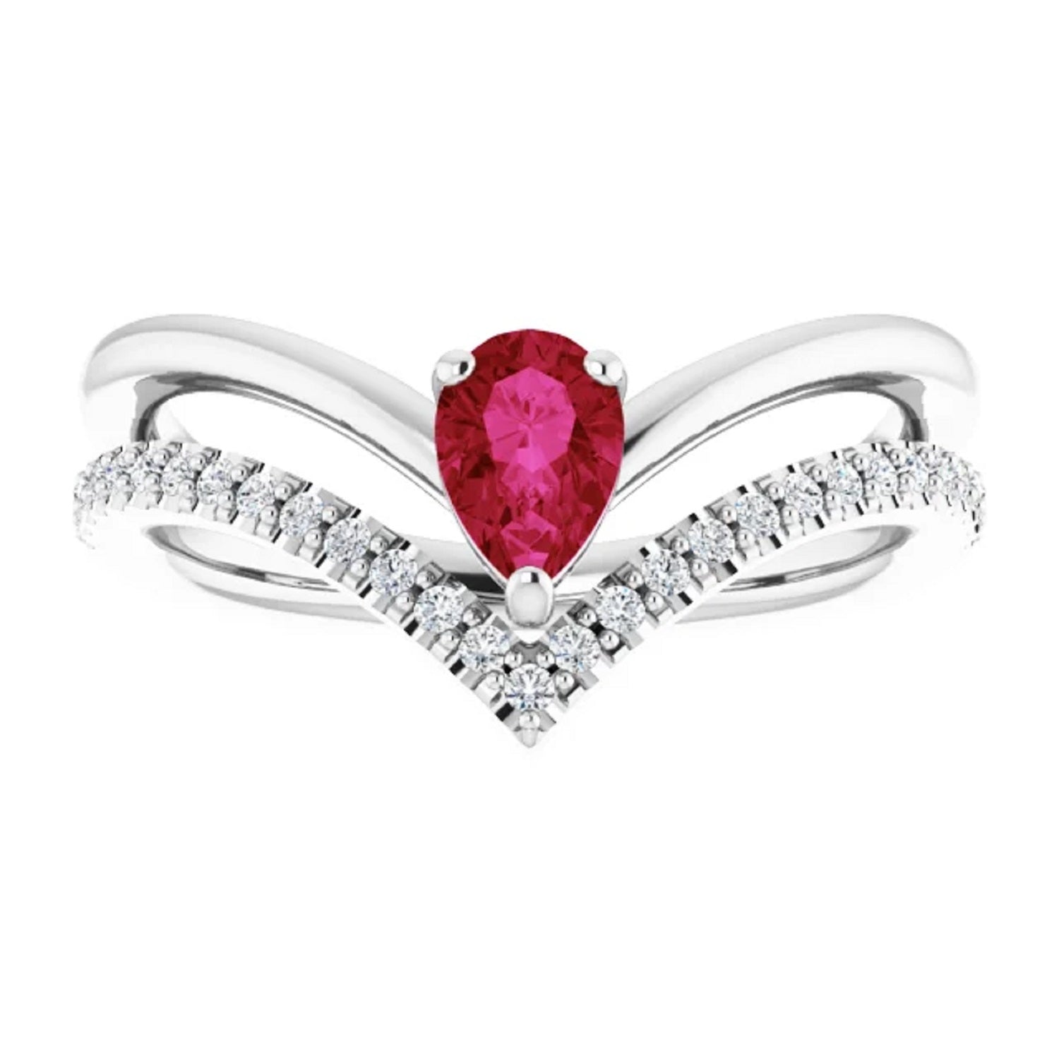 14k Gold Genuine Ruby Ring