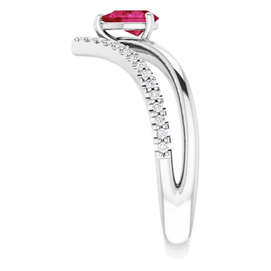 14k Gold Genuine Ruby Ring