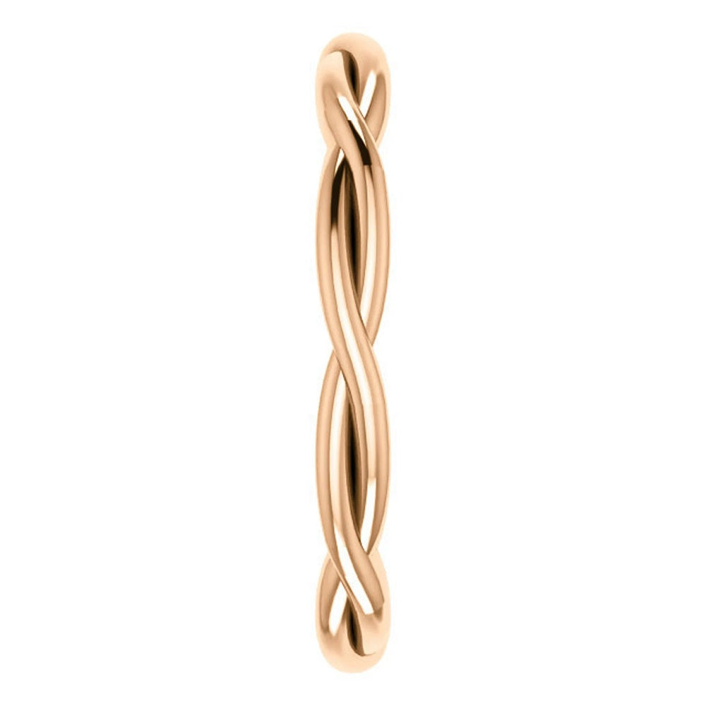 14k Gold Twisted Gold Wedding Band
