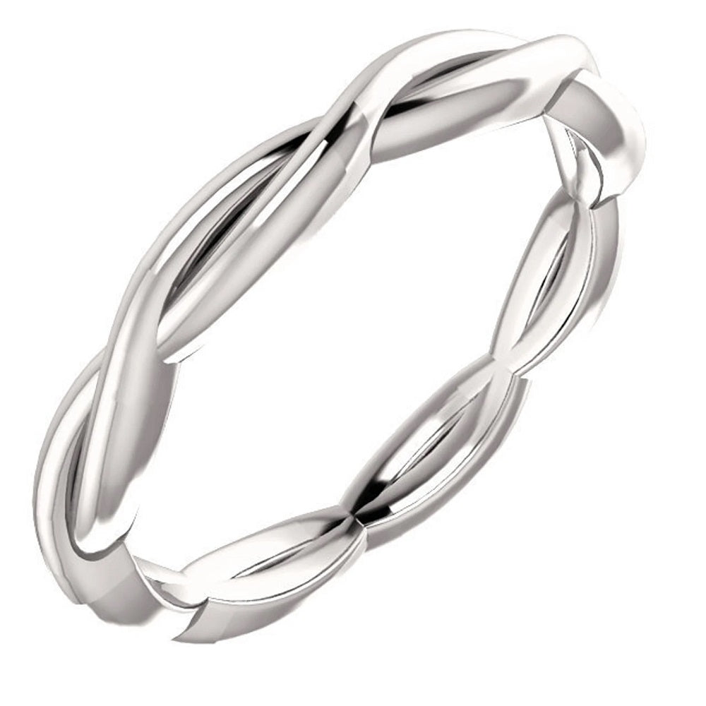 14k Gold Twisted Gold Wedding Band