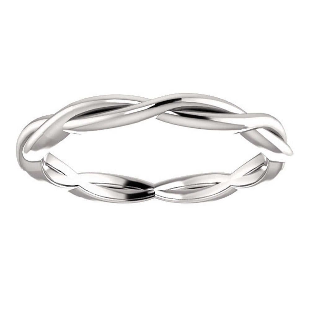 14k Gold Twisted Gold Wedding Band