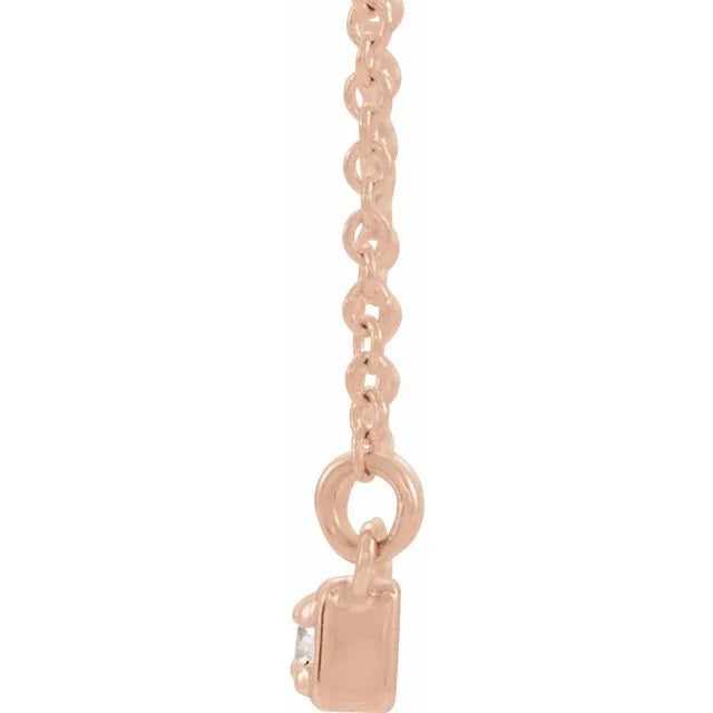 Diamond Bar Necklace