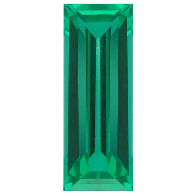 Mens Emerald Ring in Fine Silver