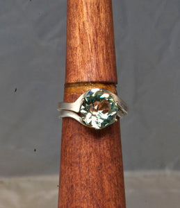 Curved Wedding Band in Silver